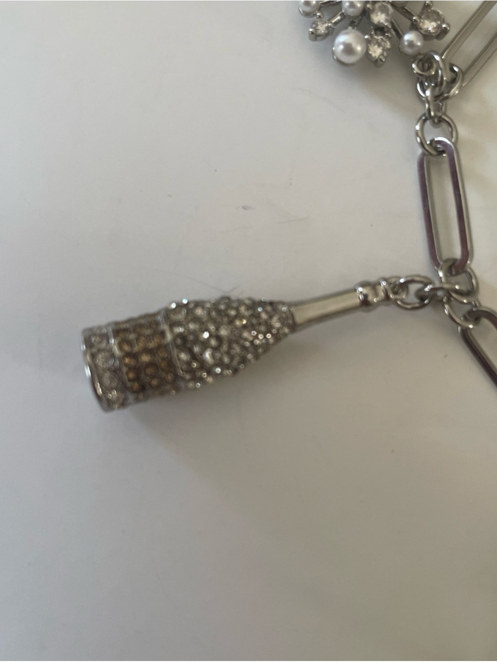 kate spade Silver Pearl & Crystal Charm Bracelet - Picture 5 of 8